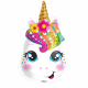 Helium ballon unicorn hoofd