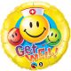 Get well smile faces helium ballon 46 cm 