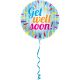 Helium ballon get well soon! rond 46 cm 