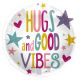 Helium ballon Hugs and good vibes 