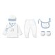 Babyset dino blauw 5 delig