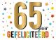 Daisy kaart 65 jaar gefeliciteerd