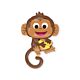 Helium ballon monkey supershape