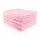 Handdoek met naam licht roze