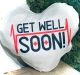 Kussen get well soon hartslag 