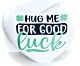 Knuffel kussen hug me good luck